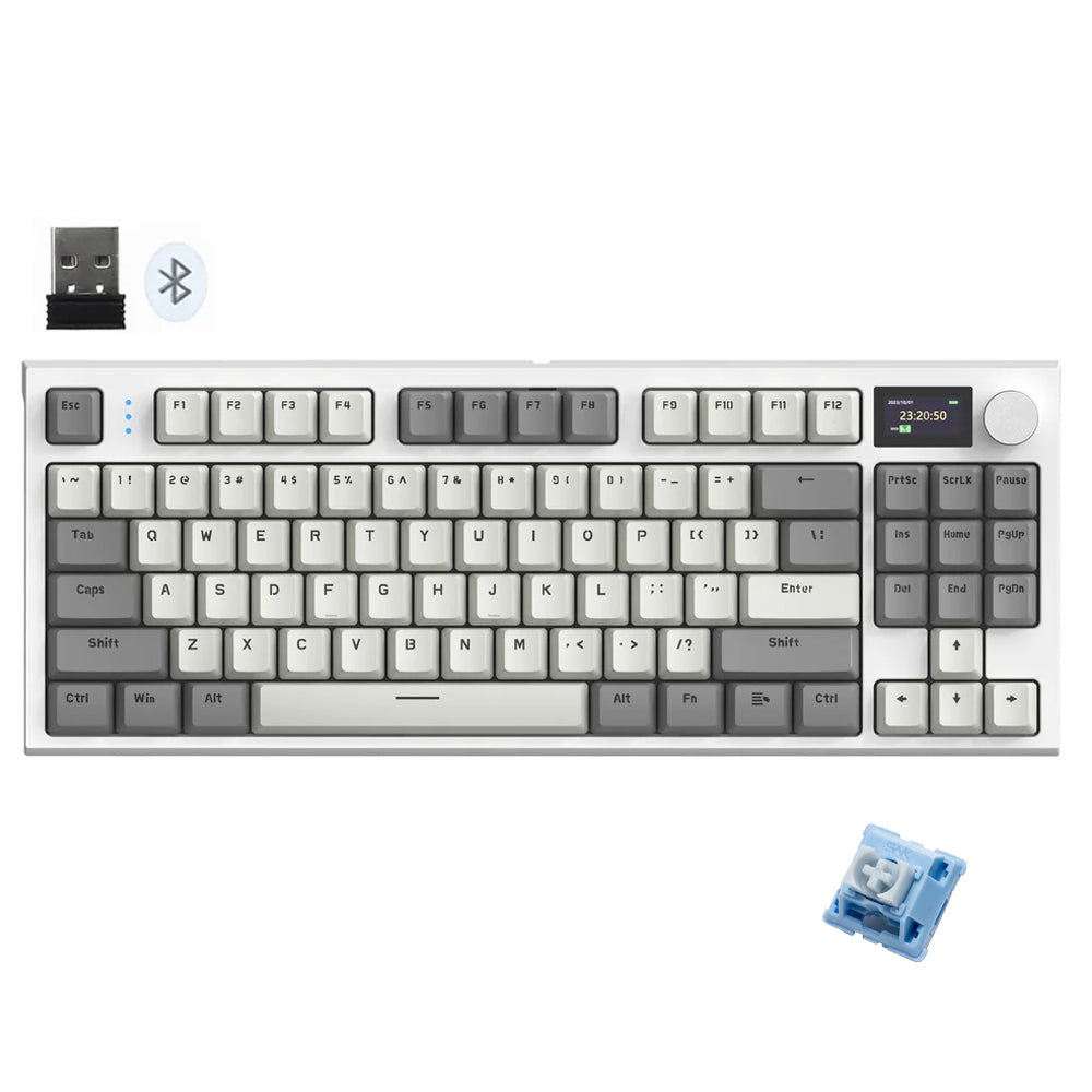 Attack Shark K86 Blue Whale Switch Triple Mode Rechargeable Bluetooth Wireless & Wired RGB Gaming Keyboard English & Arabic