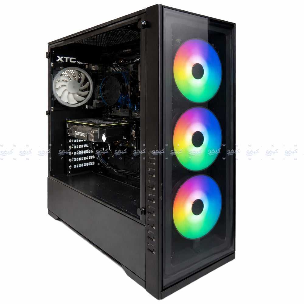 2B Gaming Mid Tower Case (Intel Core i7-12700F – 32GB (2x16) Ram - Kingston 500GB NVMe PCIe M.2 SSD - Asus GeForce RTX 3060 12GB GDDR6 - M.B ASUS Prime H610M-K D4 - Seasonic Power Supply 650W) Ready PC (Used)