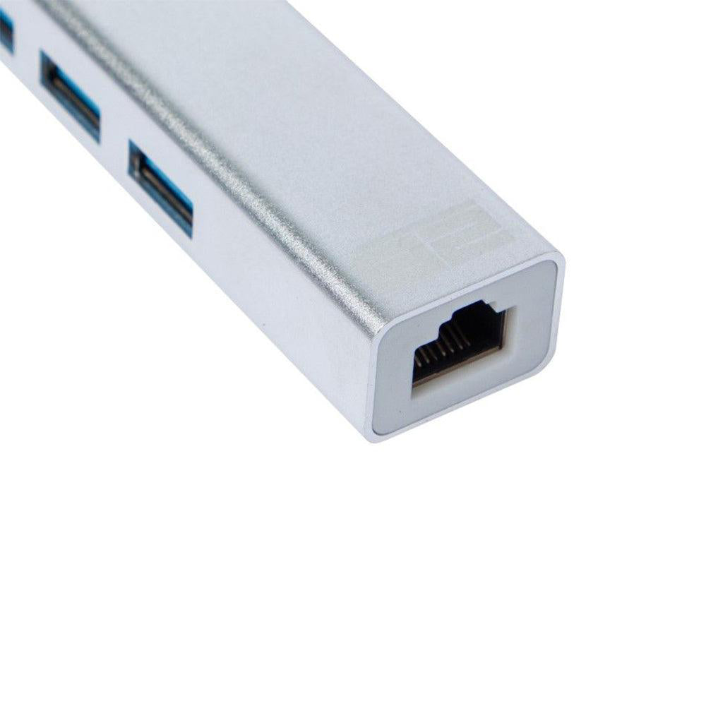2B CV568 Type-C To USB HUB Converter 3 Ports With Ethernet