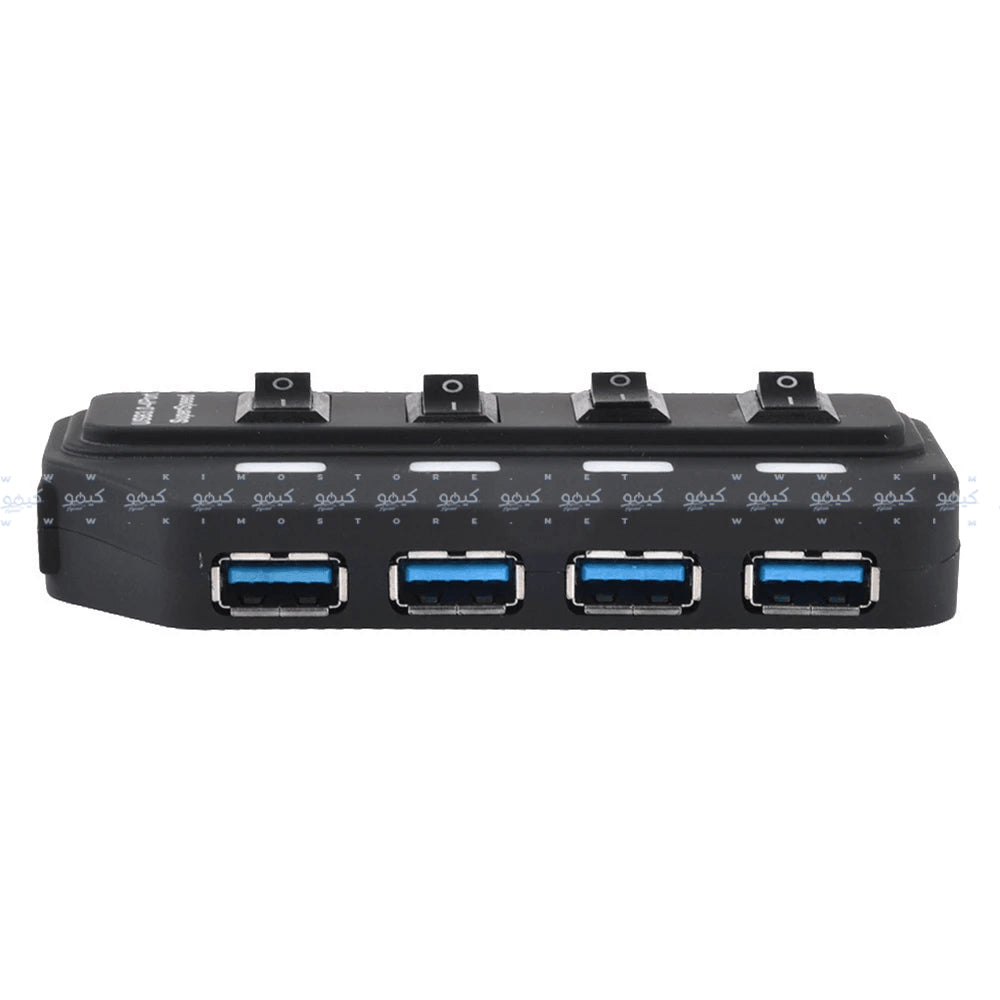 2B US318 USB 3.0 HUB 4 Ports + 4 Switches