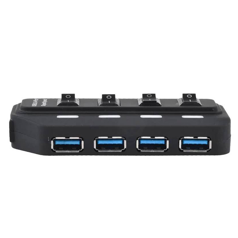 2B US318 USB 3.0 HUB 4 Ports + 4 Switches