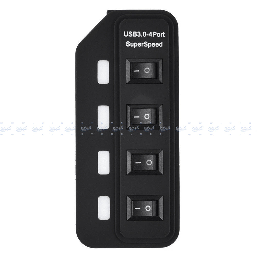 2B US318 USB 3.0 HUB 4 Ports + 4 Switches