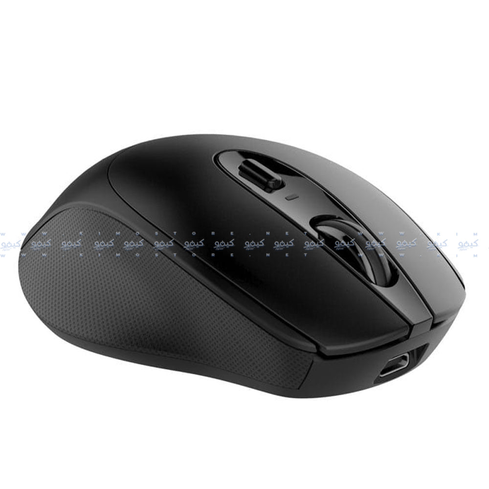 ماوس توبي لاسلكي بلوتوث قابل للشحن 2400 نقطة في البوصة MO186 - أسود