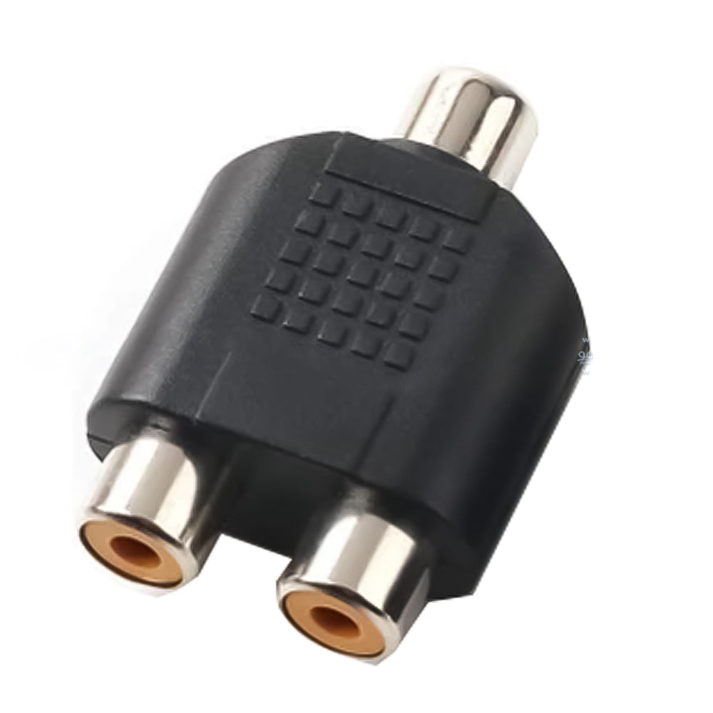 موصل منفذين RCA أنثى إلى منفذ RCA أنثى