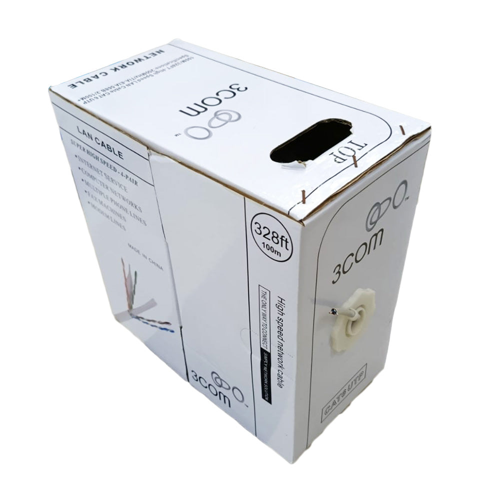 3COM Network Cable 100m Cat6 UTP - White