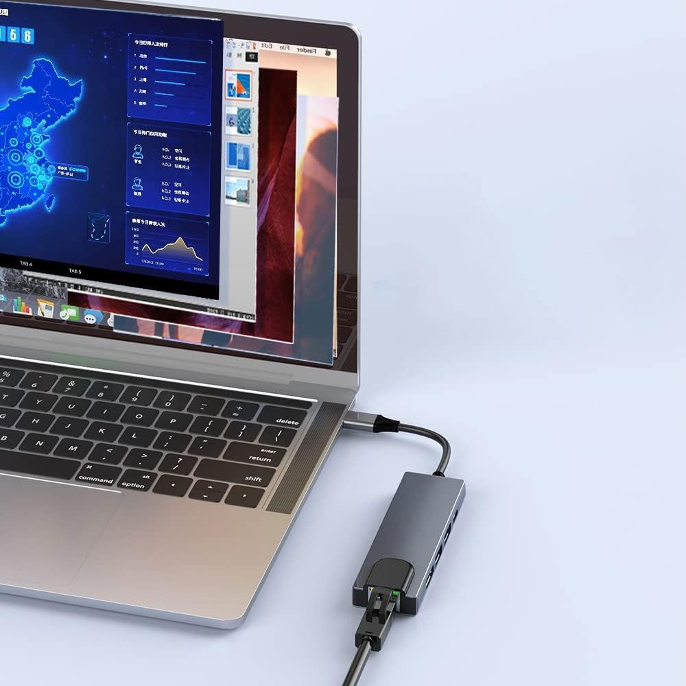 محول موزع 5 في 1 تايب سي 4K