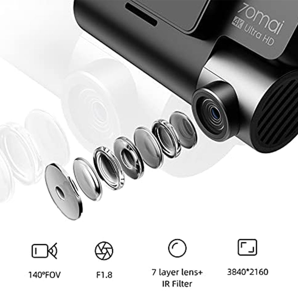 70mai A800S-1 Dash Cam Pro Plus + Rear Cam Set 4K