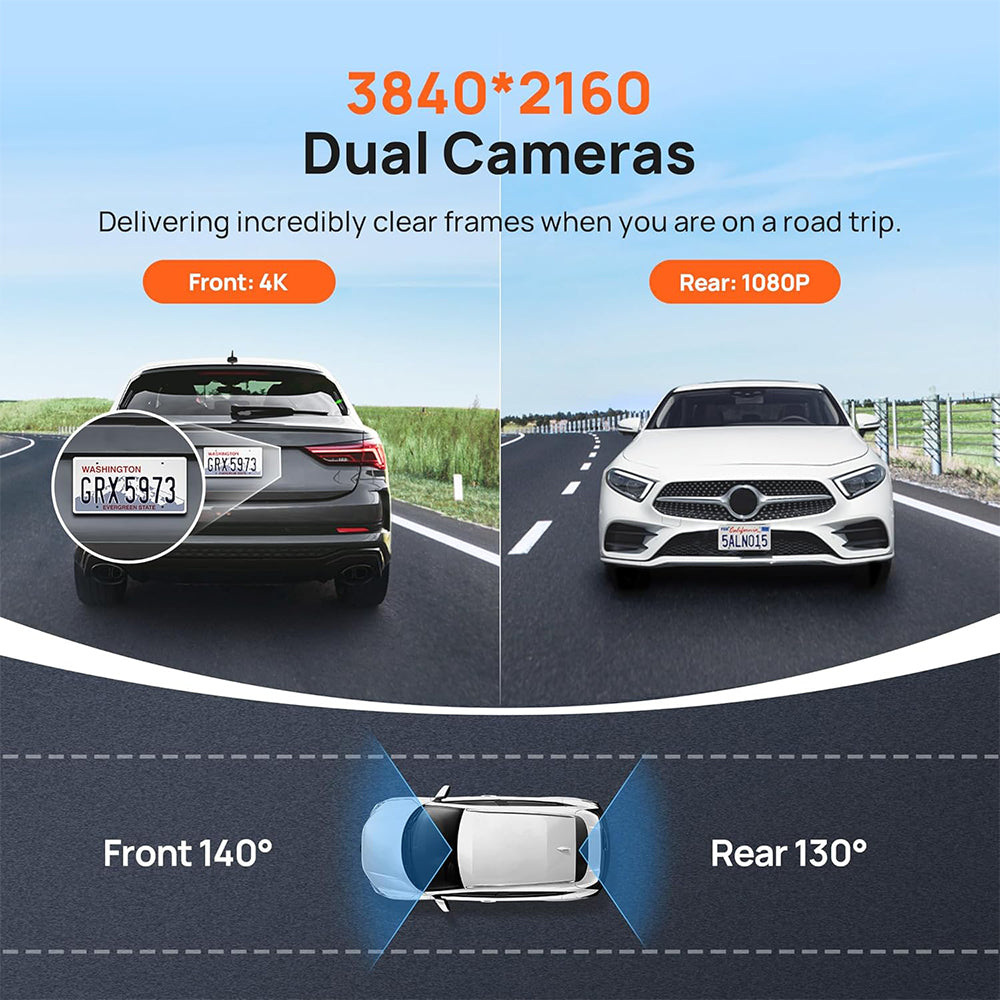 70mai A800S-1 Dash Cam Pro Plus + Rear Cam Set 4K