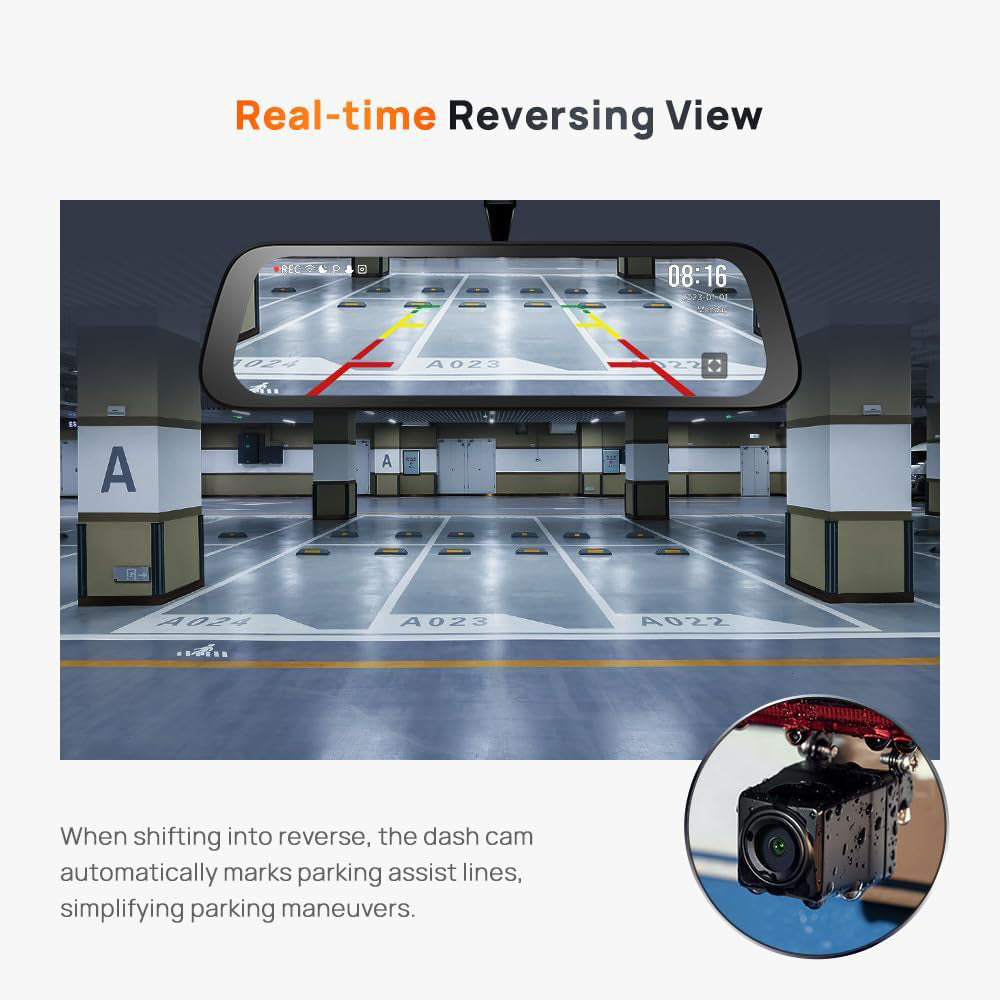 70mai S500 Rearview Dash Cam Set