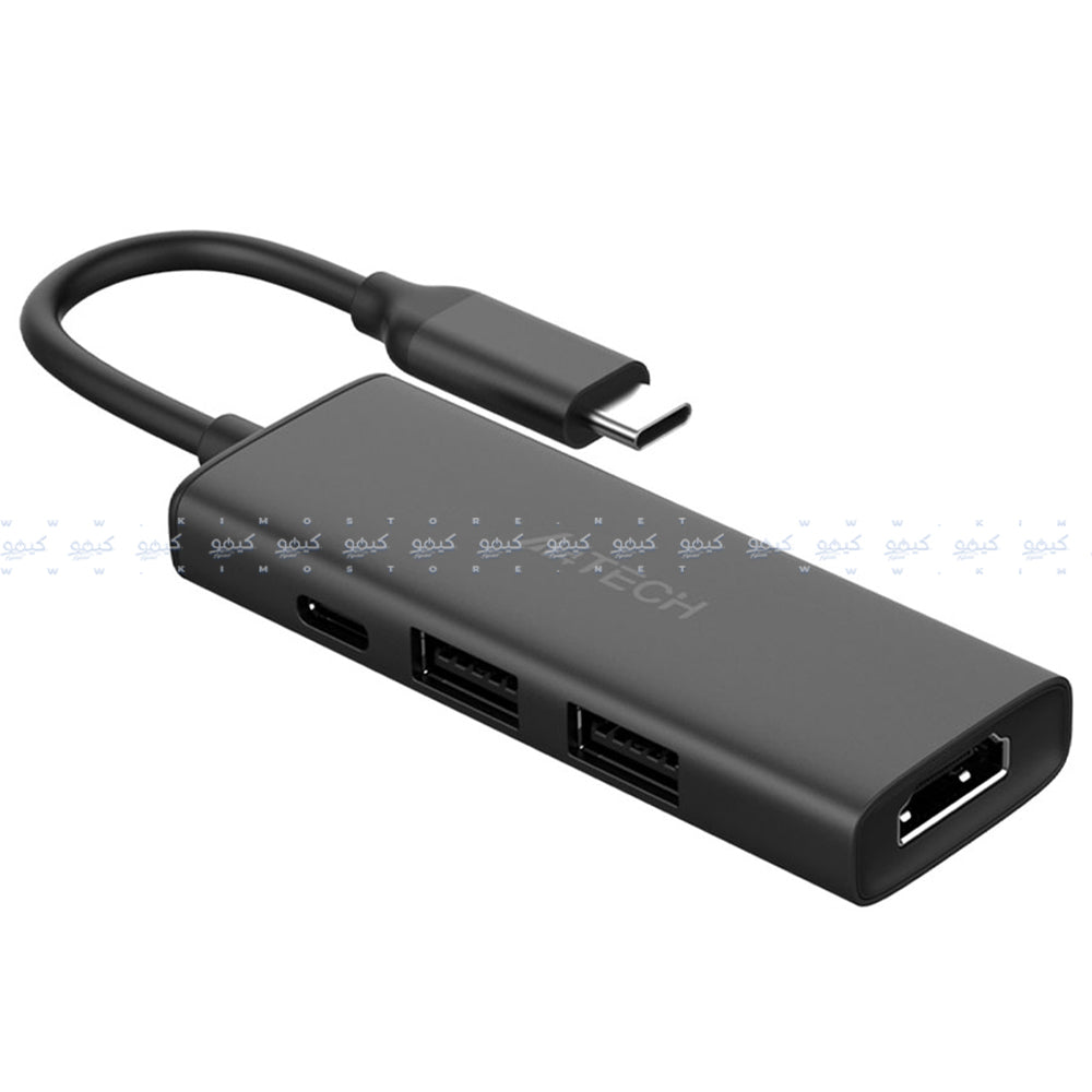 محول موزع تايب سي 4 في 1 ايه فور تيك DST-40C