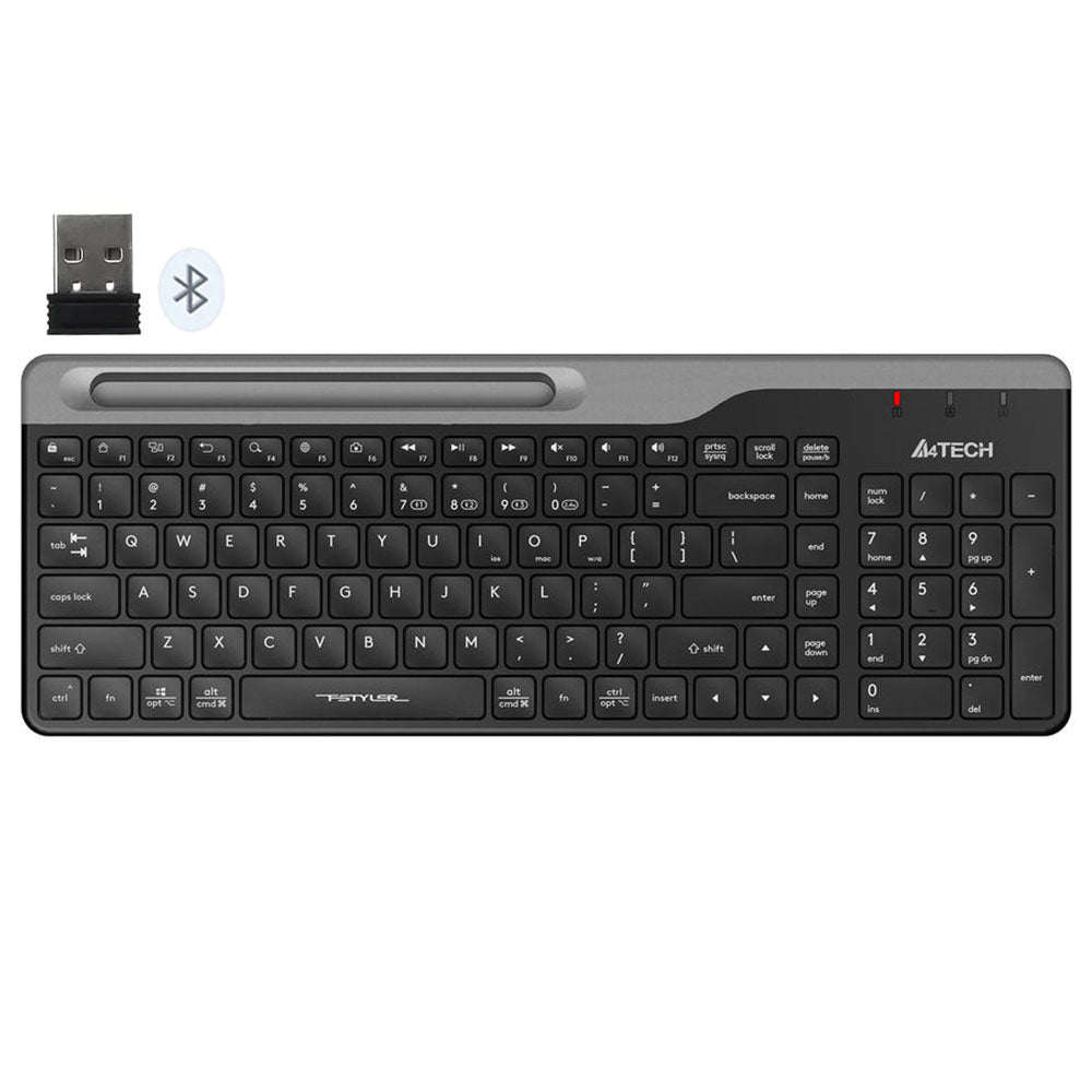 A4Tech Fstyler FBK25 Dual Bluetooth Wireless Keyboard English & Arabic