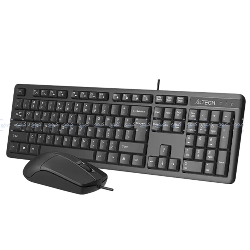 A4Tech KR-3330s Wired Keyboard + Mouse Combo English & Arabic