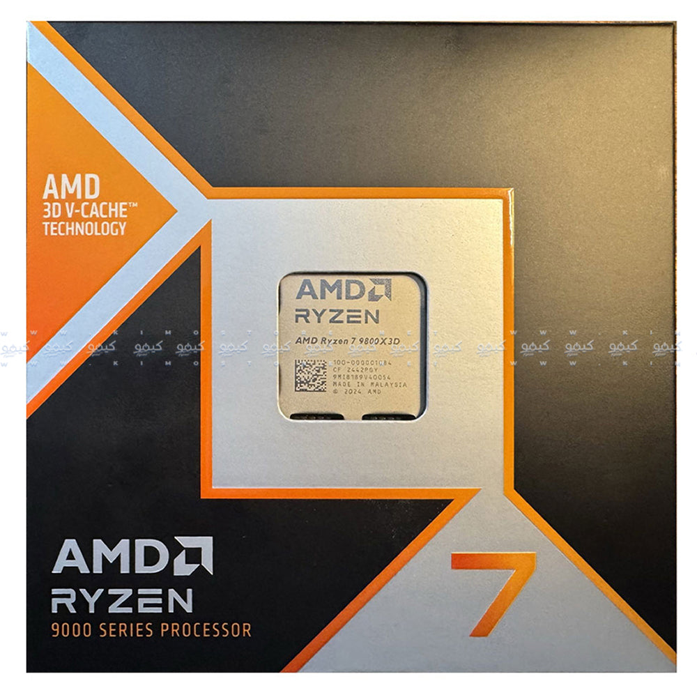 بروسيسور اي ام دي رايزن 7 9800X3D (5.2 جيجاهرتز/104ميجابايت كاش) 8 نواة AM5