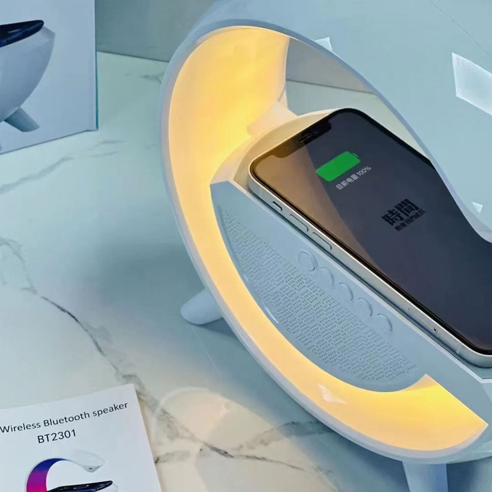 Smart RGB Lamp Speaker With Wireless Charger