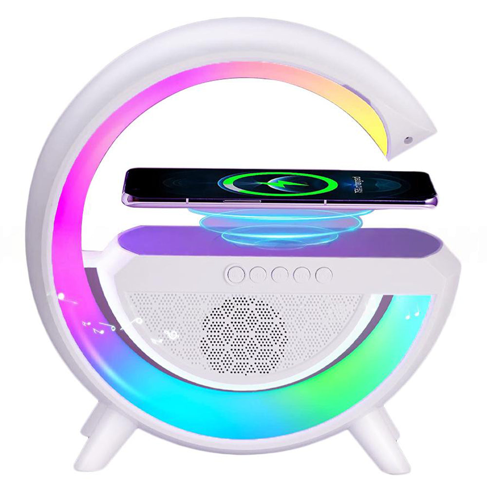 AN-2301 Smart RGB Lamp Speaker With Wireless Charger