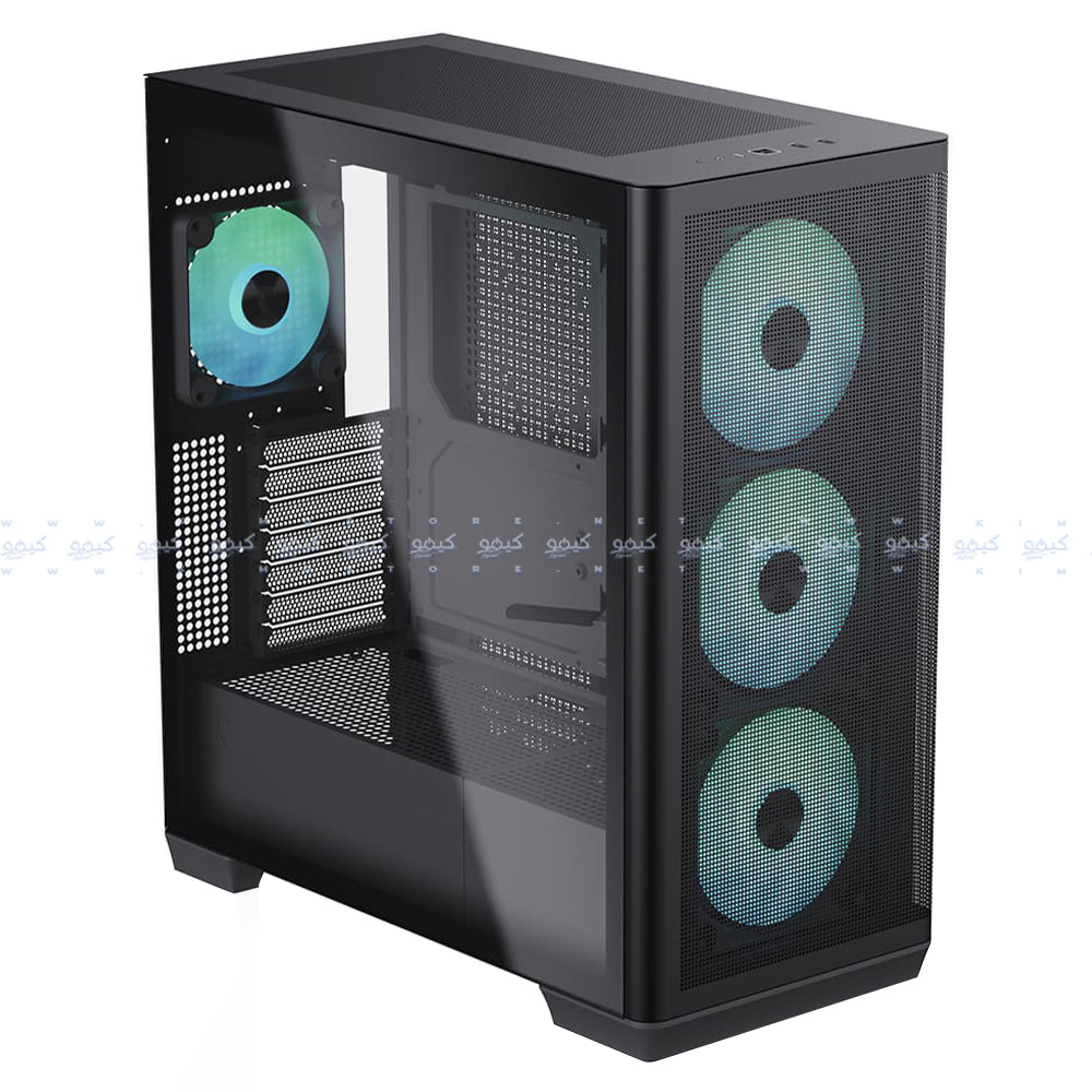 كيس ميد تاور ي بي ان اكس جيمنج C1-R-BK-V1 ARGB