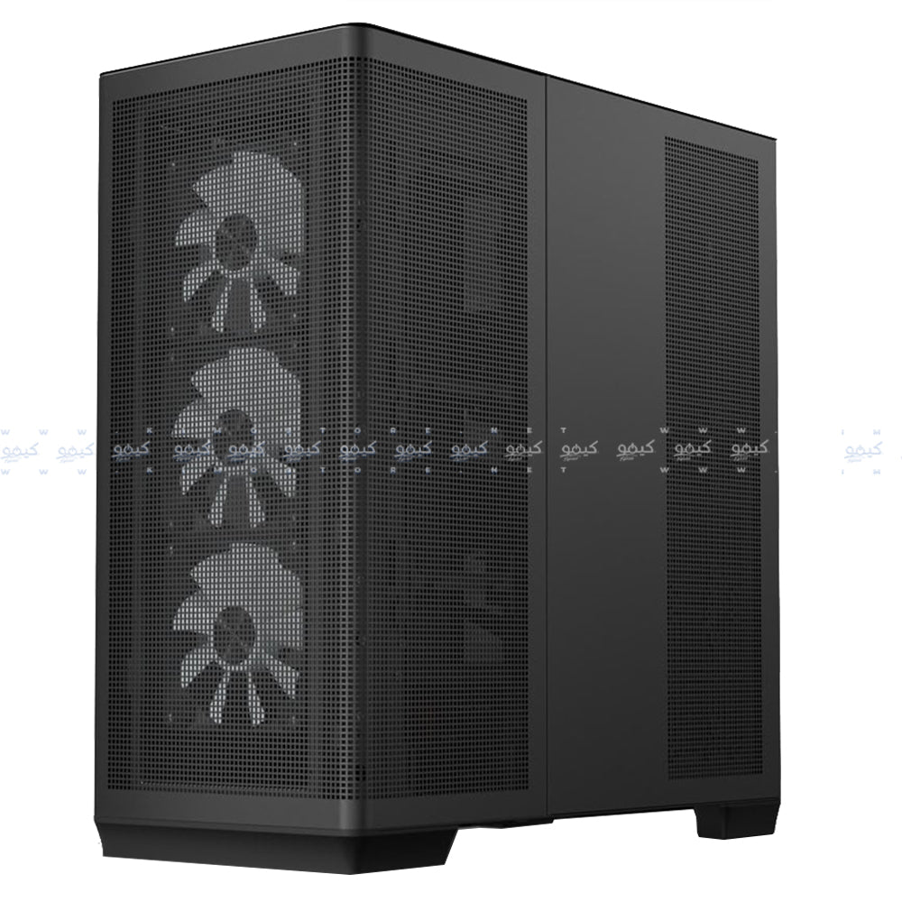 APNX C1-R-BK-V1 ARGB Gaming Mid Tower Case - Black
