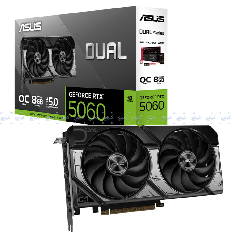 ASUS Dual GeForce RTX 5060 OC 8GB GDDR7 Graphics Card