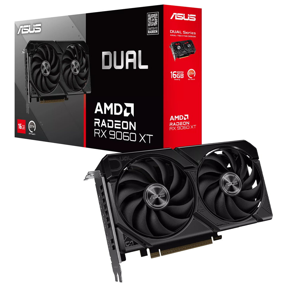 ASUS Dual Radeon RX 9060 XT 16GB GDDR6 Graphics Card