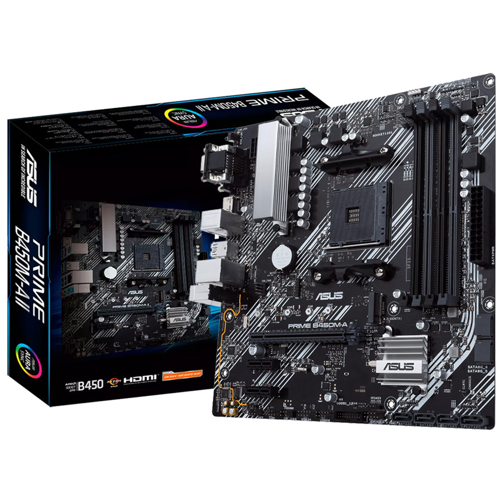 ASUS Prime B450M-A II Motherboard DDR4 AM4