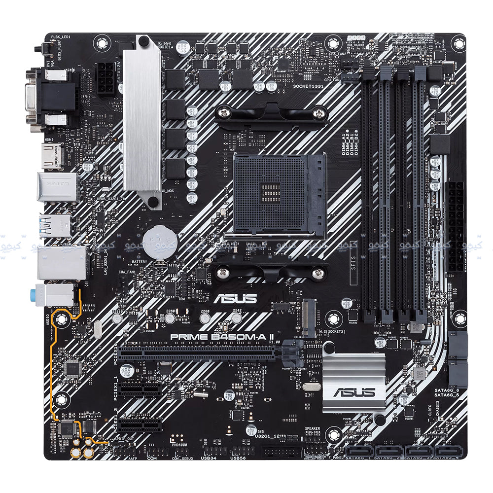 ASUS Prime B450M-A II Motherboard DDR4 AM4