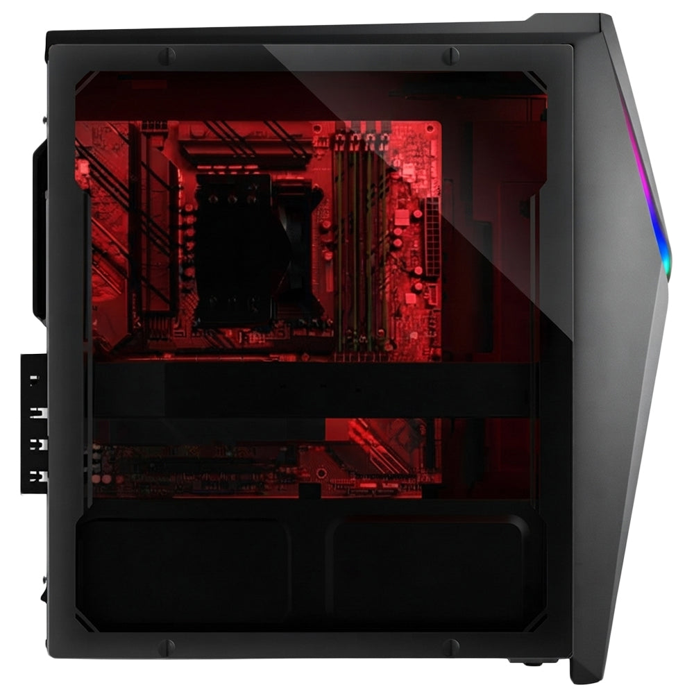 كمبيوتر ميد تاور اسوس جيمنج ROG STRIX G10CE (انتل كور i5-11400F - رام 16 جيجابايت - هارد 512 جيجابايت M.2 NVMe - نفيديا جيفورس 6 جيجابايت GDDR6 GTX 1660 Ti ويندوز 10 - كيبورد + ماوس) - رمادي