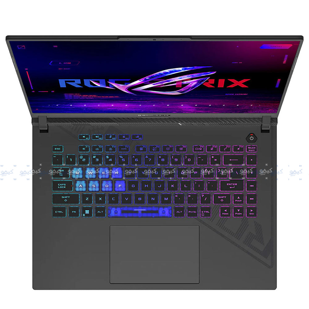 لاب توب اسوس ROG Strix G16 G614JV-N3487W (انتل كور i7-13650HX - رام 16 جيجابايت - هارد 1 تيرابايت M.2 NVMe - نفيديا 8 جيجابايت RTX 4060 - شاشة 16.0 بوصة 165 هرتز WUXGA IPS - شنطة ظهر ROG - ويندوز 11)