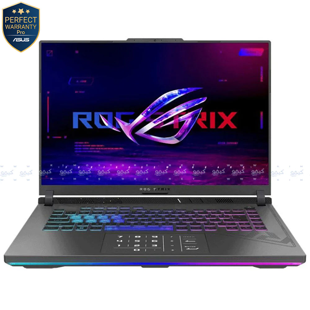 لاب توب اسوس ROG Strix G16 (2024) G614JVR-N3044W (انتل كور i9-14900HX - رام 16 جيجابايت - هارد 1 تيرابايت M.2 NVMe - نفيديا 8 جيجابايت RTX 4060 - شاشة 16.0 بوصة 165 هرتز WUXGA IPS - شنطة ظهر ROG - ويندوز 11) - رمادي