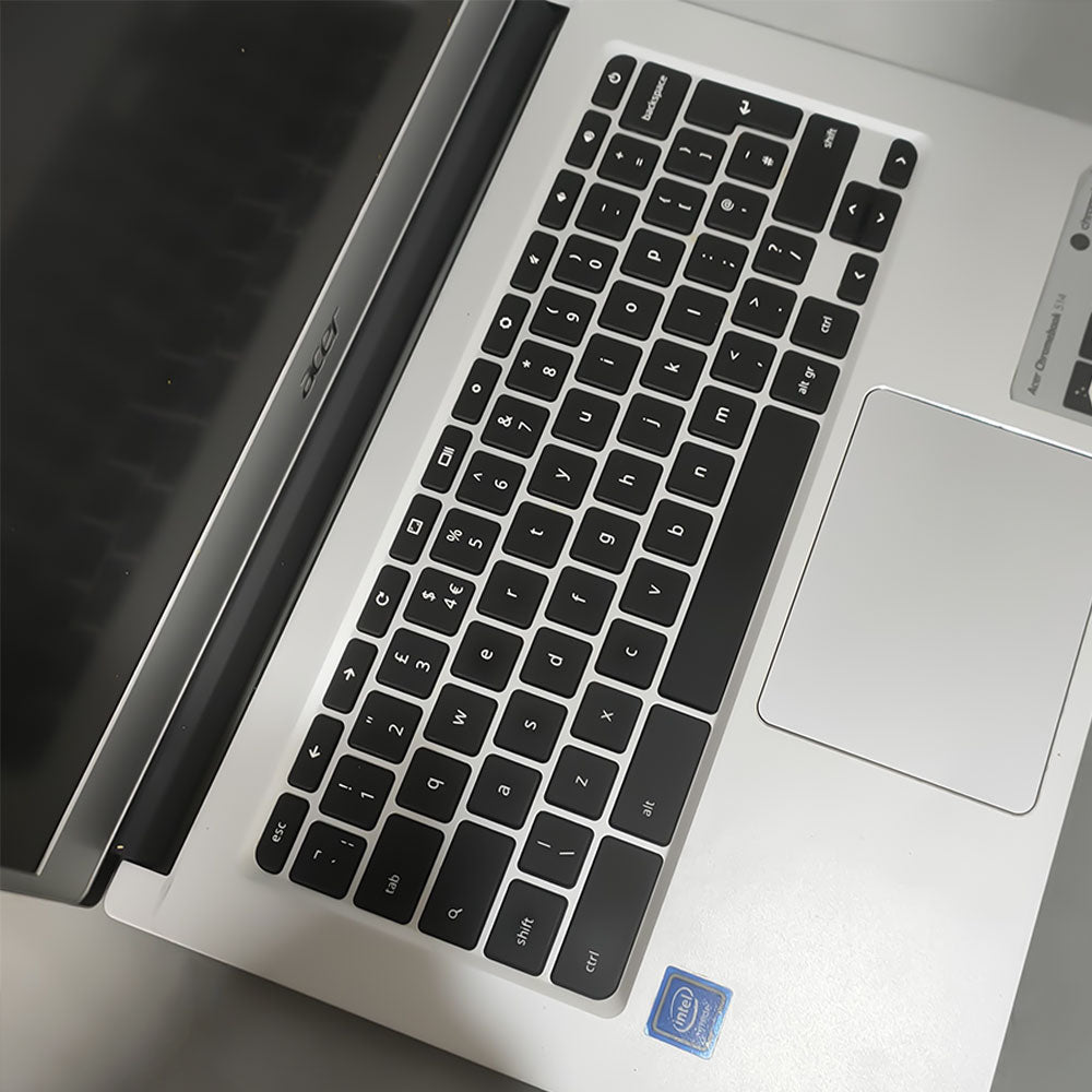 لاب توب ايسر Chromebook 514 (انتل سيليرون N3350 - رام 4 جيجابايت DDR4 - هارد eMMC 32GB - انتل HD جرافيكس - شاشة 14.0 بوصة FHD تاتش سكرين - كاميرا) استعمال خارج