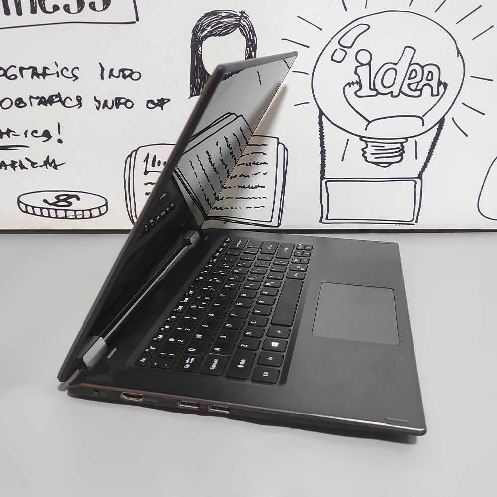 Acer Spin SP314-51 X360 2In1 Laptop (Intel Core I5-8250U - 8GB DDR4 - SSD 256GB - Intel UHD Graphics - 14.0 Inch FHD Touchscreen 360° - Cam) Original Used