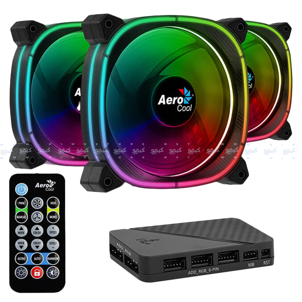 AeroCool Astro 12 Pro ARGB Triple Case Fan Kit