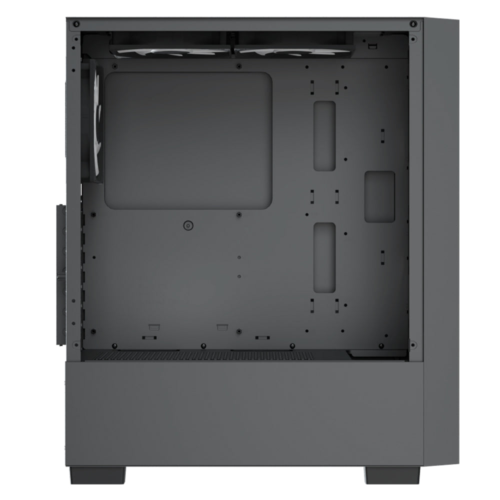 AeroCool B508A Flow ARGB Gaming Mid Tower Case + Lux 80 Plus Bronze Power Supply 650W - Black