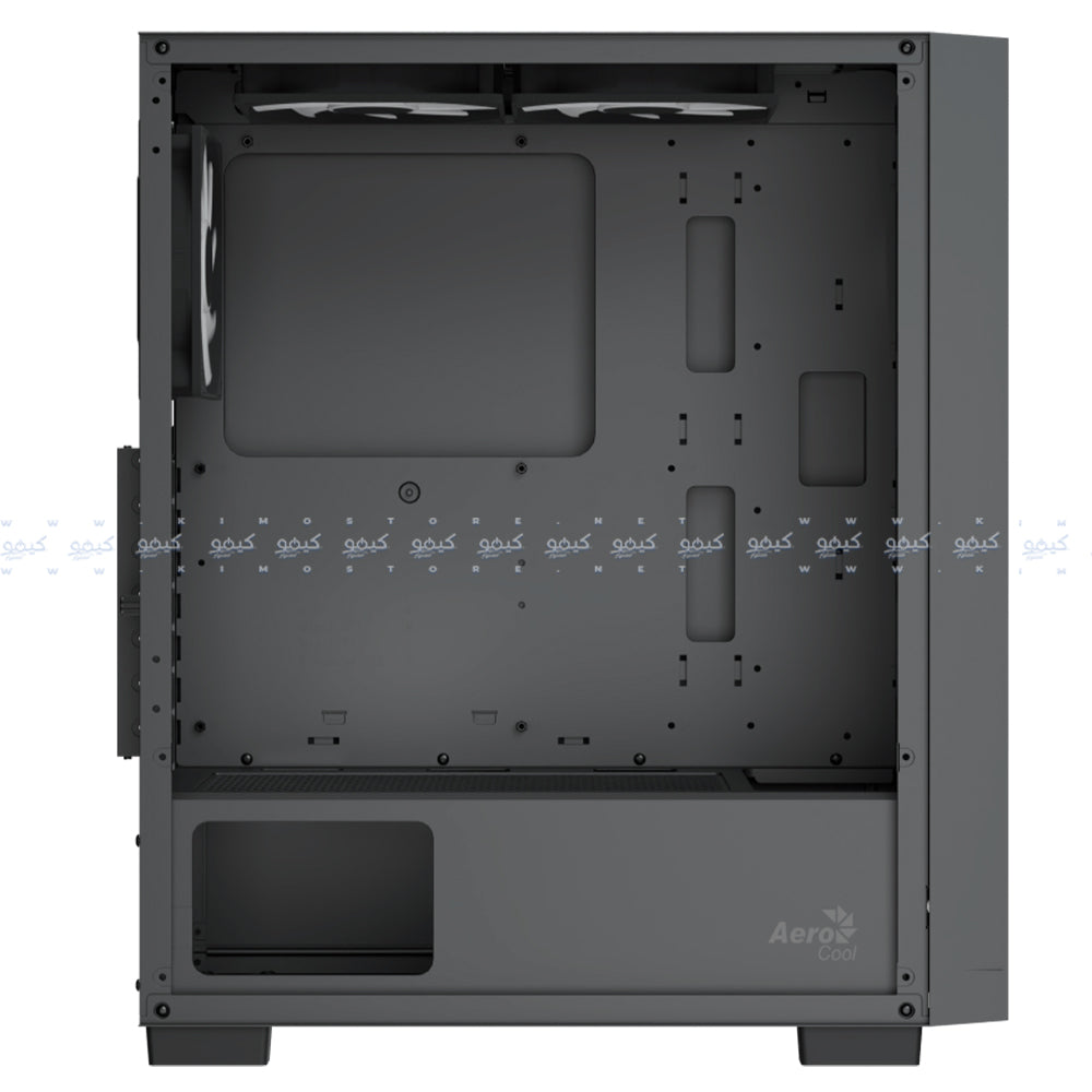 AeroCool B509A Flow ARGB Gaming Mid Tower Case + Lux 80 Plus Bronze Power Supply 650W - Black