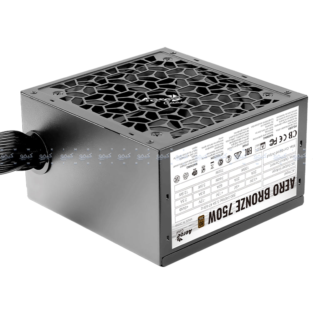 كيس ميد تاور أيروكول جيمنج P500C + باور سبلاي 80 بلس برونزية 750 وات