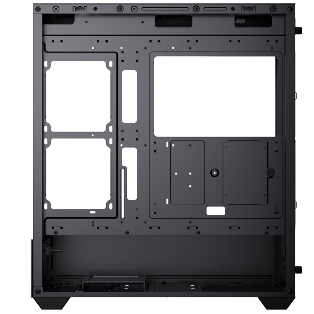AeroCool P500D ARGB Gaming Mid Tower Case + Lux 80 Plus Bronze Power Supply 650W - Black