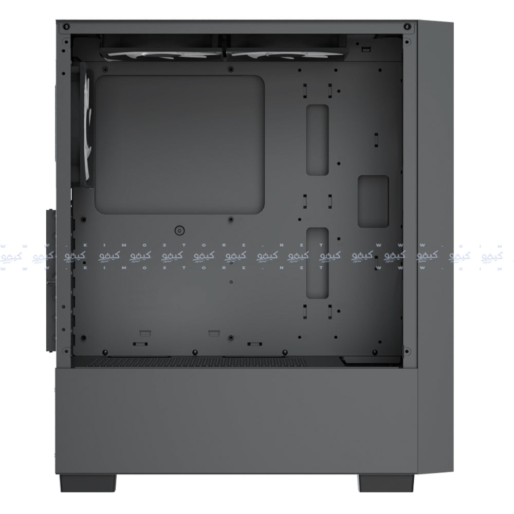 AeroCool B508A Flow ARGB Gaming Mid Tower Case + Lux 80 Plus Bronze Power Supply 550W - Black