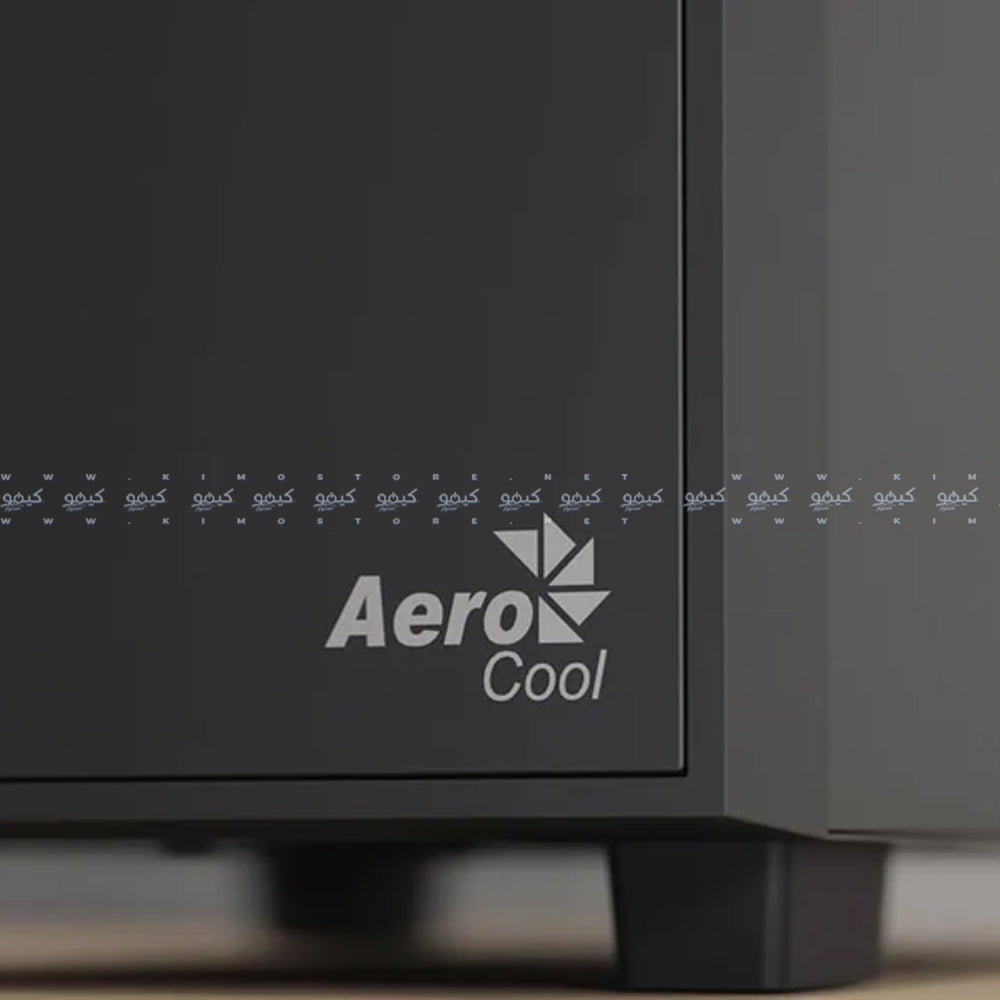 AeroCool B508A Flow ARGB Gaming Mid Tower Case + Lux 80 Plus Bronze Power Supply 550W - Black