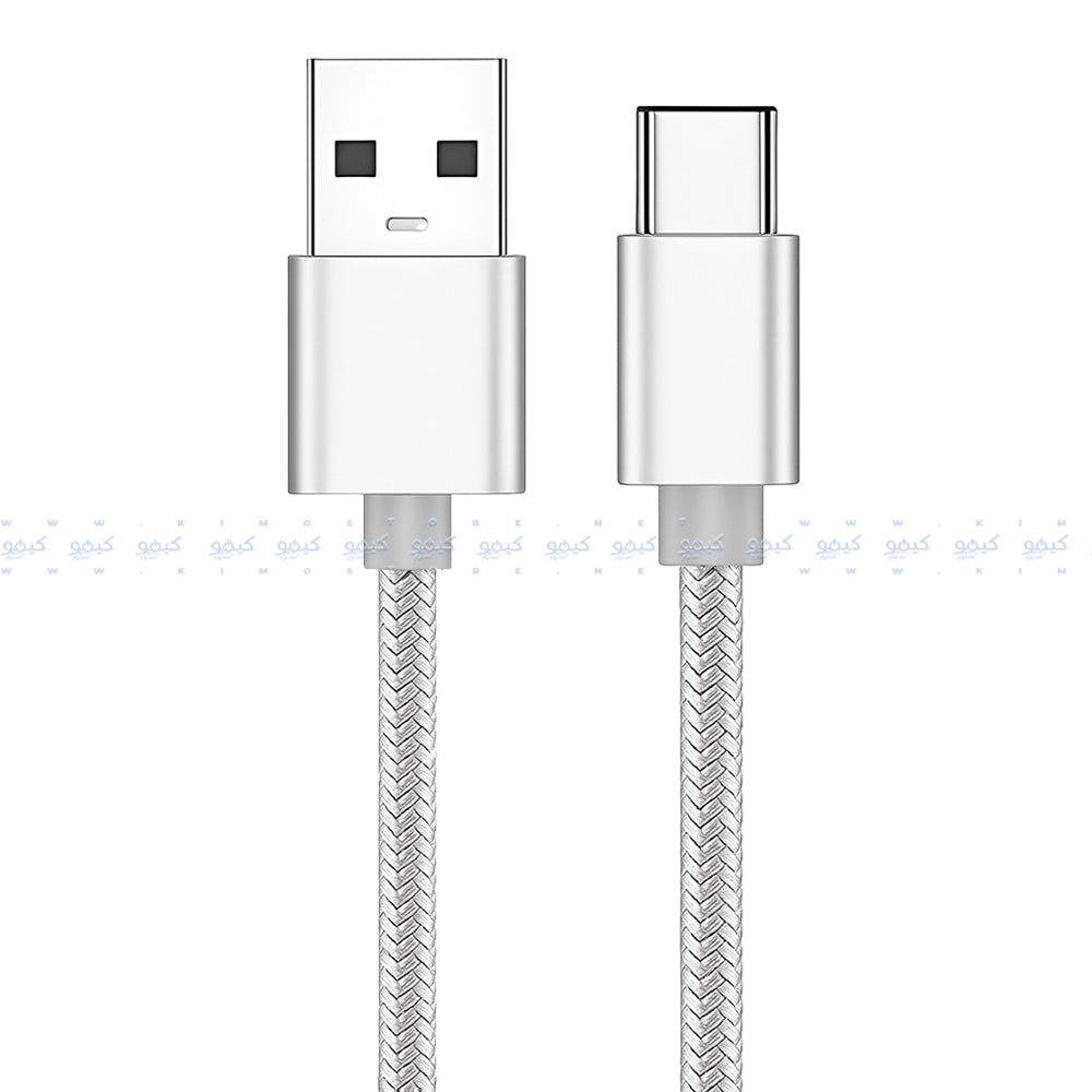كابل شاحن موبايل الفا يو اس بي إلى تايب سي بقوة 3 أمبير شحن سريع 1 متر AC3