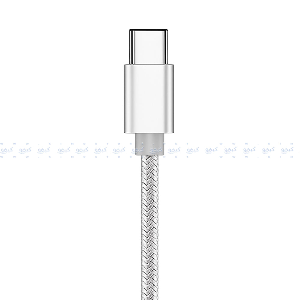 كابل شاحن موبايل الفا يو اس بي إلى تايب سي بقوة 3 أمبير شحن سريع 1 متر AC3