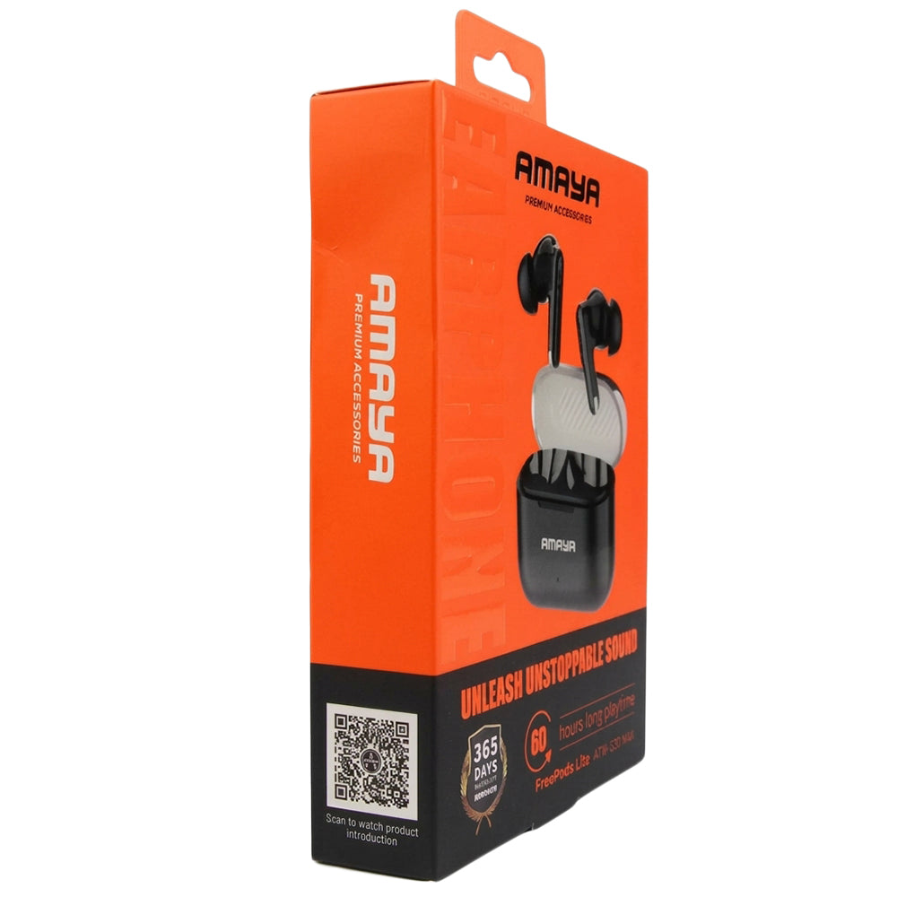 ايربادز أمايا FreePods Lite ATW-330 Max - اسود