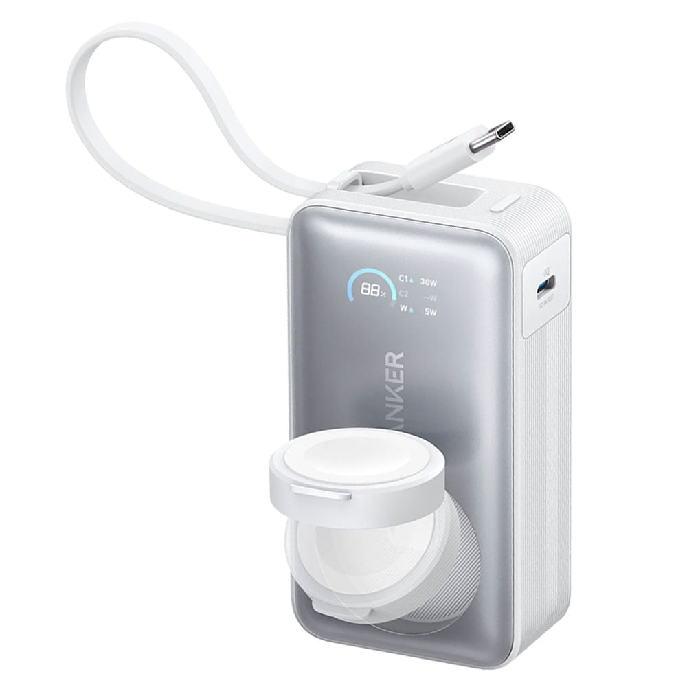 Anker 10K A1657H21 MagGo Magnetic Wireless Power Bank Type-C 30W Fast Charging 10000mAh Built in Type-C Cable