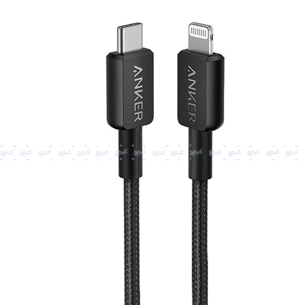 كابل شاحن موبايل انكر تايب سي إلى لايتنينج بقوة 60 وات شحن سريع  0.9 متر 322 A81B5H11