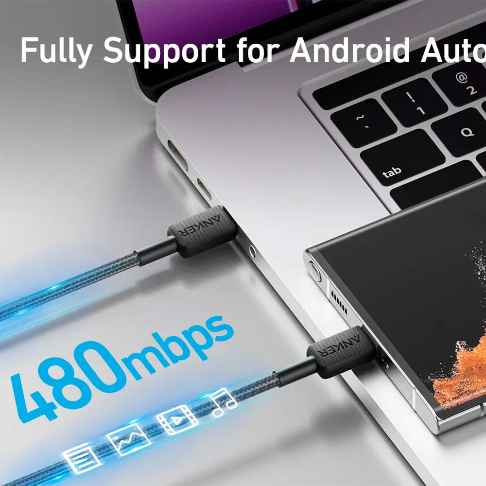 Anker 322 A81F6H11 Type-C To Type-C Cable Fast Charging 1.8m