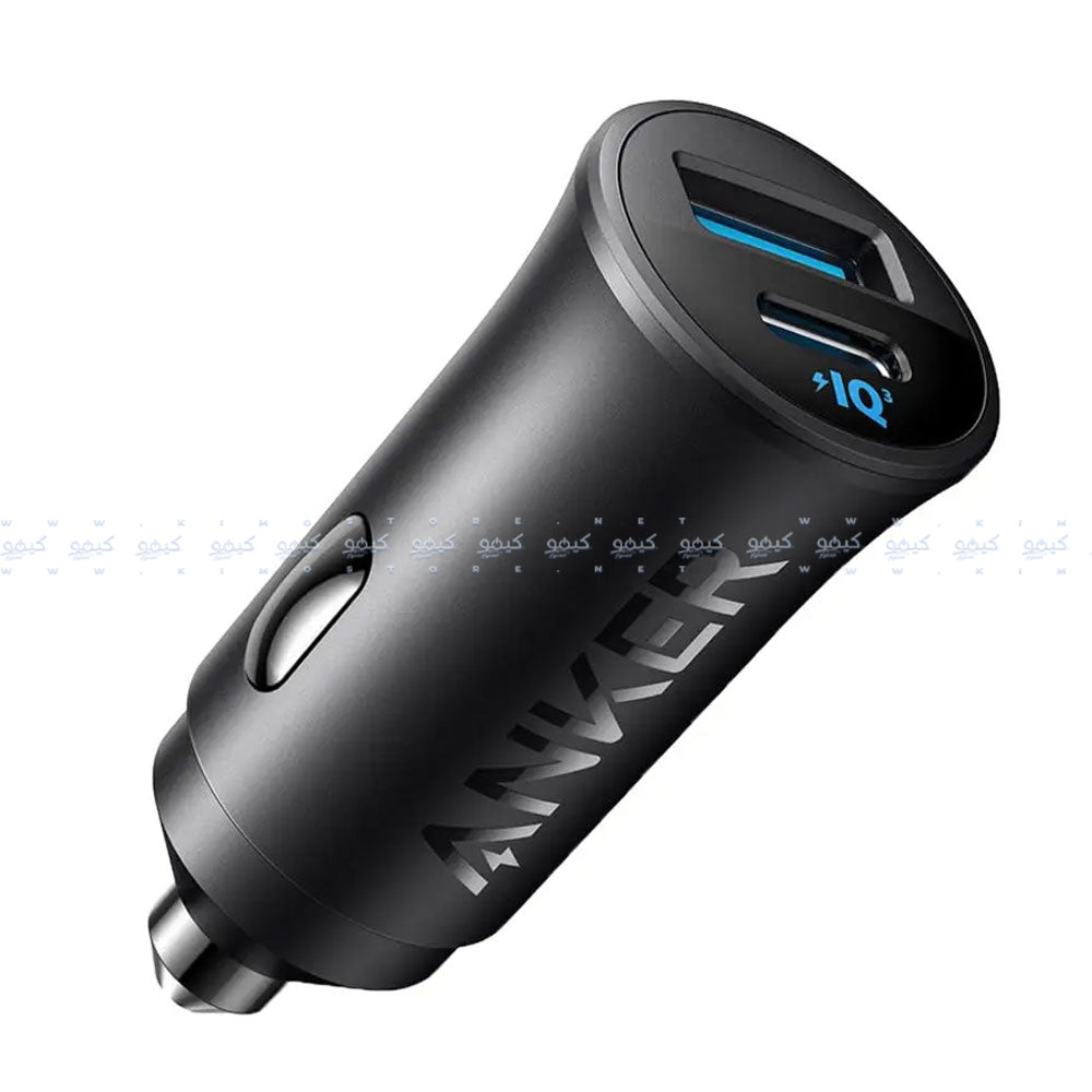 Anker A2741H11 Car Charger Type-C + USB 30W Fast Charging - Black