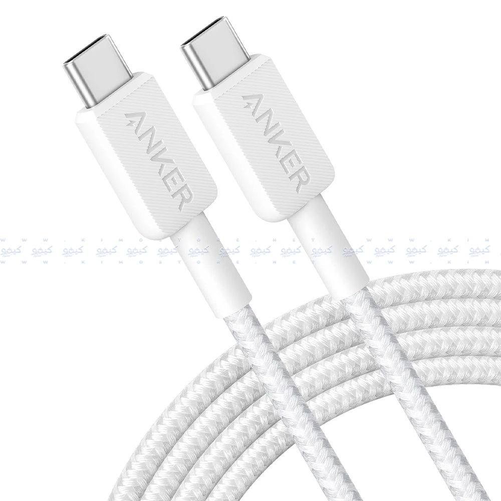Anker A81F5H21 PD Type-C To Type-C Cable 60W Fast Charging 0.9m - White