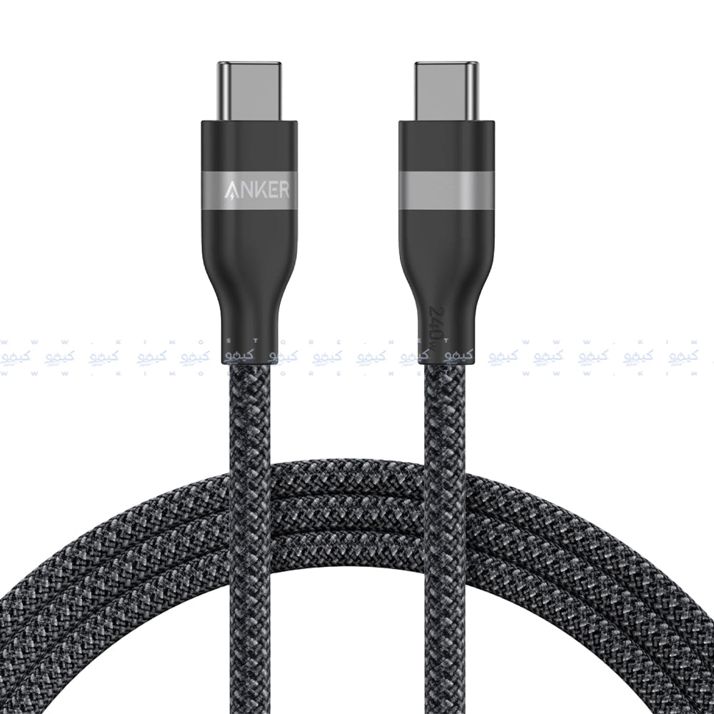 Anker A82E2H12 PD Type-C To Type-C Cable 240W Fast Charging 1.8m - Black