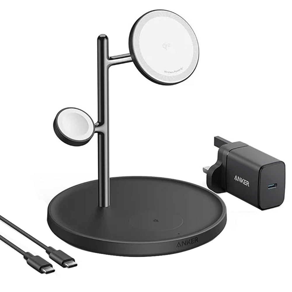 Anker B25M3V11 3in1 MagGo Magnetic Wireless Charger 15W