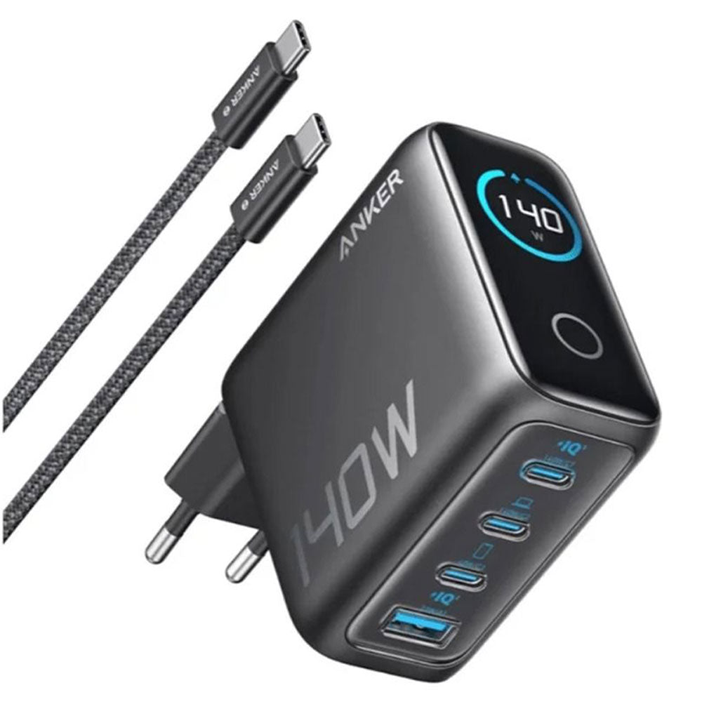 Anker B2697GZ1 Wall Charger 3x PD Type-C + USB + Type-C Cable 140W