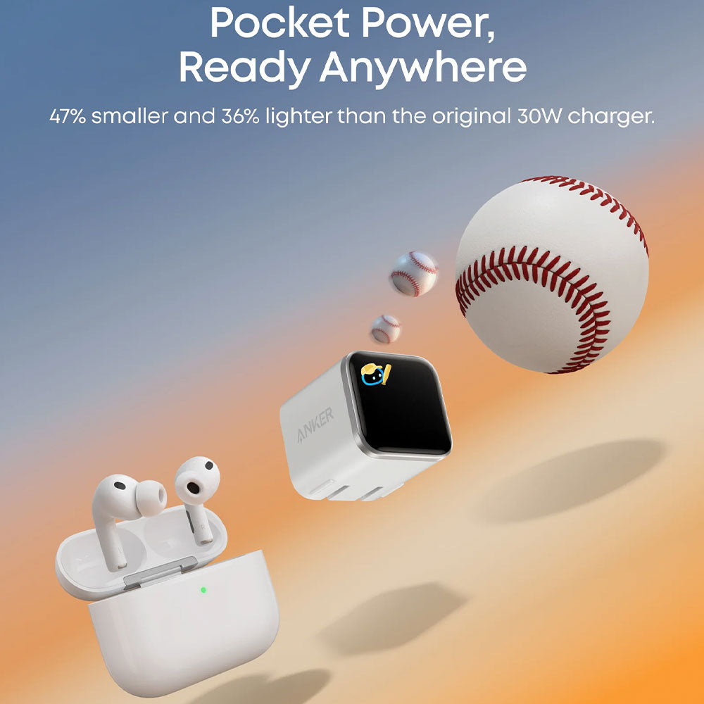 Anker Nano A121DP21 Wall Charger Type-C 45W Fast Charging - White