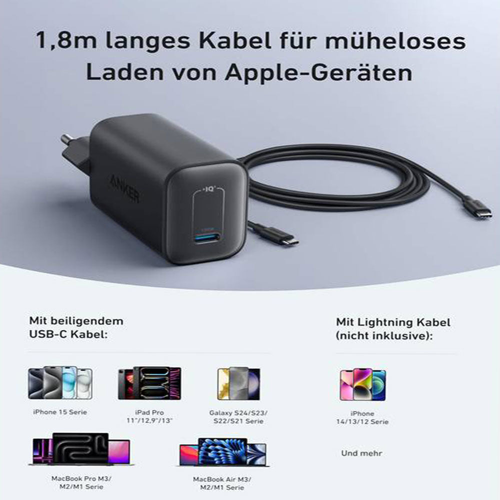 Anker Nano B2679G11 Wall Charger Type-C 100W Fast Charging - Black